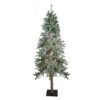 Northlight 6' Pre-Lit Flocked Alpine Artificial Christmas Tree, Clear Lights -Northlight northlight v27441updated 23198.1671699955