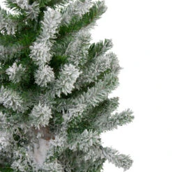 Northlight Set Of 3 Slim Flocked Alpine Artificial Christmas Trees 6' - Unlit -Northlight northlight v27444 2updatede 31002.1668587289