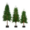 Northlight Set Of 3 Pre-Lit Slim Alpine Artificial Christmas Trees 6' - Multi Lights -Northlight northlight v27446 45007.1665580035