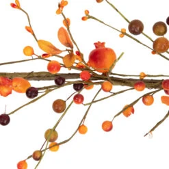 Northlight 5' X 6" Fall Harvest Berries And Leaves Twig Artificial Garland, Unlit -Northlight northlight vm02195 03 48791.1696003612