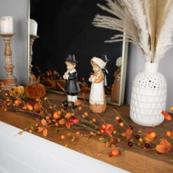 Northlight 5' X 6" Fall Harvest Berries And Leaves Twig Artificial Garland, Unlit -Northlight northlight vm02195 styled 02 39790.1695744021