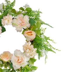 Northlight Rose And Peony Fern Artificial Floral Spring Wreath, Pink - 24-Inch 8 Northlight Rose And Peony Fern Artificial Floral Spring Wreath, Pink - 24-Inch -Northlight northlight vm18649 2 updated 82064.1623246295