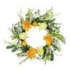 Northlight Hydrangea And Rose Artificial Floral Wreath, Yellow 24-Inch -Northlight northlight vm18932 78418.1588358761