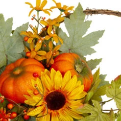 Northlight Cornucopia And Sunflower With Pumpkins Artificial Thanksgiving Wreath - 20-Inch, Unlit -Northlight northlight vm26548 1 59871.1665519661