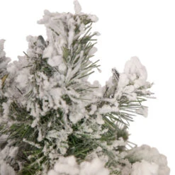 Northlight Set Of 3 Slim Flocked Alpine Artificial Christmas Trees 5' - Unlit -Northlight northlight ynt775 fk 4 updated 35165.1657129358