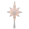 Northlight 11" Lighted Frosted Clear And Rose Gold Bethlehem Star Christmas Tree Topper - Clear Lights -Northlight northlight ys27537 01145.1664990322