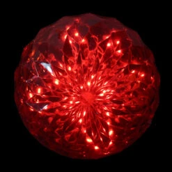 Northlight 6" LED Lighted Red Crystal Sphere Outdoor Christmas Decoration -Northlight northlight ys27566 3 11105.1665580044