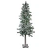 Northlight 5' Lightly Flocked And Glittered Woodland Alpine Artificial Christmas Tree, Unlit -Northlight northlight yt8548 fk 15519.1588363231
