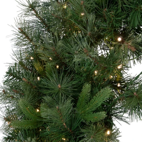 Northlight Pre-Lit Ashcroft Cashmere Pine Commercial Artificial Christmas Wreath - 60-Inch, Warm White Lights 4 Northlight Pre-Lit Ashcroft Cashmere Pine Commercial Artificial Christmas Wreath - 60-Inch, Warm White Lights - Image 2