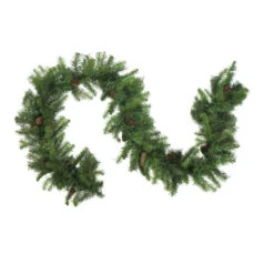 Northlight 9' X 16" Dakota Red Pine Cones Artificial Christmas Garland, Unlit -Northlight northlight z99395 2 73104.1664380273