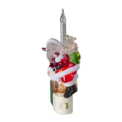 Northlight 7" Santa Claus In Chimney Christmas Bubble Night Light -Northlight northlightct 27 217 107 05621.1663773984