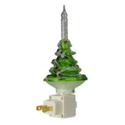 Northlight 6.5" Green And White Christmas Tree Bubble Night Light -Northlight northlightct 72 218 107 2 80999.1588344128