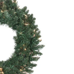 Northlight Pre-Lit Traditional Pine Artificial Christmas Wreath - 30-Inch, Clear Lights -Northlight northlightm84358b 49378.1636807877