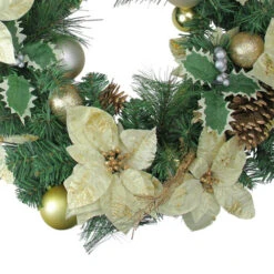 Northlight White And Green Pine Cone Artificial Christmas Wreath - 24-Inch, Unlit -Northlight northlights84829b 72973.1636808484
