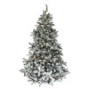 Northlight 7.5' Pre-Lit Full Flocked Natural Emerald Artificial Christmas Tree - Warm Clear Lights -Northlight p5kt3m6fmdnemrlgxy1cn1e0xfxmnq6d 26074.1665610431