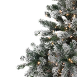 Northlight 7.5' Pre-Lit Full Flocked Natural Emerald Artificial Christmas Tree - Warm Clear Lights -Northlight qtzhohdnrlyxq0536ahghzubwbhsdosg 11612.1588356266