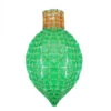 Northlight 23" Pre-Lit Green And Amber LED Faceted Finial Christmas Light Bulb -Northlight qxyl3yfahwgodztsbk8lfpltqiggmege 27433.1588356630
