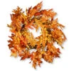 Christmas Central Maple Leaf And Berry Artificial Wreath - 24-Inch, Unlit