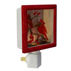 Roman 6" Red And Brown Glitter Cardinal Christmas Night Light -Northlight roman 160112 3 77003.1588350633