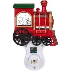 Roman 6.5" Red, Green And Gold Glitter Bubble Lamp Christmas Train Night Light -Northlight roman 160166 4 31820.1588415778