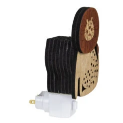 Roman 6" Wooden LED Smiling Lion Night Light -Northlight roman 163585 2 43504.1665610742