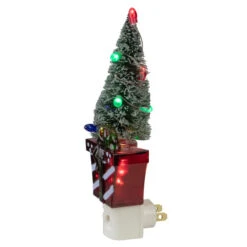 Roman 8" Red And Green Present With Frosted Christmas Tree Night Light 8 Roman 8" Red And Green Present With Frosted Christmas Tree Night Light -Northlight roman 164082 2 75507.1588370941