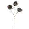 36.5" Silver And Brown Frosted Lotus Pod Christmas Spray -Northlight select xs524 go 38866.1587644045