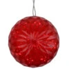 Northlight 6” Red LED Christmas Crystal Sphere Hanging Outdoor Decoration -Northlight sou89nxesj3dz3m3pfpgfrmhmivzvh9a 22915.1588414534