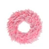 Pre-Lit Pink Ashley Spruce Christmas Wreath - 60-Inch, Clear And Pink Lights -Northlight vickerman k882361 41790.1588357727