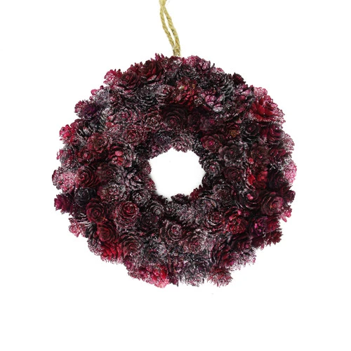 Northlight Burgundy Red Glittered Pine Cone Artificial Christmas Wreath, 9-Inch, Unlit 3 Northlight Burgundy Red Glittered Pine Cone Artificial Christmas Wreath, 9-Inch, Unlit