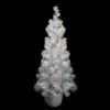 Northlight 3.5' X 18'' Pre-Lit Potted Flocked White Tinsel Artificial Christmas Tree - Clear Lights -Northlight wx5pechnzi6muofrwsqtyncfiakjyz5a 65286.1588369454
